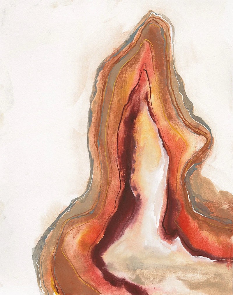 Watercolor Geode VI by Chris Paschke