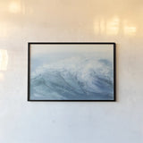 Waves I by Chris Paschke. shown as a paper print in a black flame. Available as a archival giclee rolled canvas, fine art paper, or poster print. SKU 61463i.