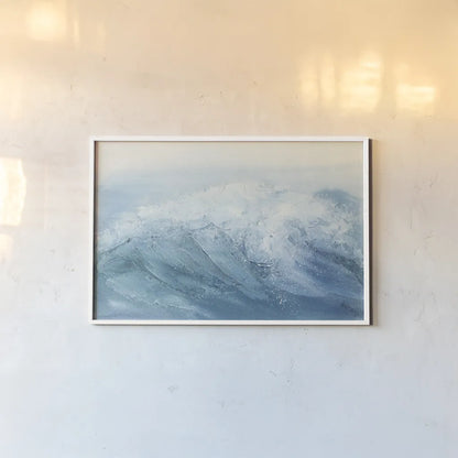 Waves I by Chris Paschke. shown as a paper print in a white frame. Available as a archival giclee rolled canvas, fine art paper, or poster print. SKU 61463i.