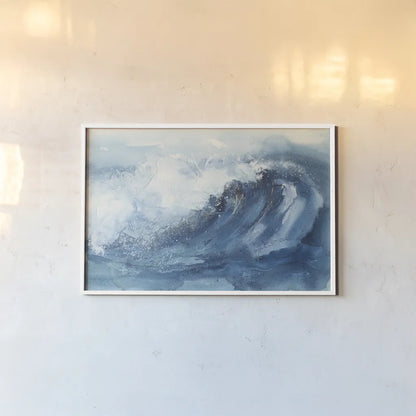 Waves V by Chris Paschke. shown as a paper print in a white frame. Available as a archival giclee rolled canvas, fine art paper, or poster print. SKU 61467i.