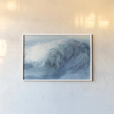 Waves VI by Chris Paschke. shown as a paper print in a white frame. Available as a archival giclee rolled canvas, fine art paper, or poster print. SKU 61468i.