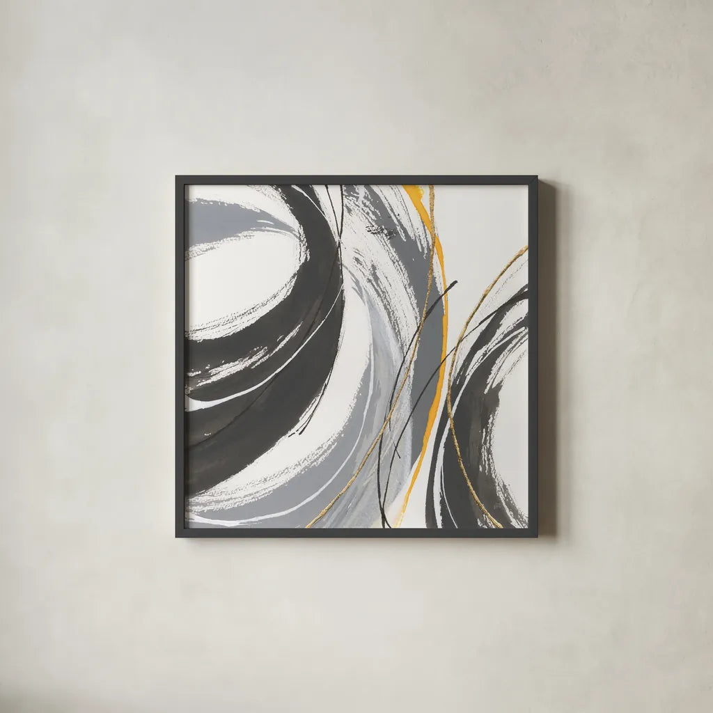 Webbed II by Chris Paschke. Shown in a sleek black glass frame for a contemporary gallery look. Available as an archival giclee rolled canvas, fine art paper, or poster print. SKU 88083a.