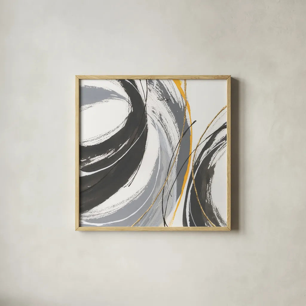 Webbed II by Chris Paschke. Shown in a natural wood glass frame for a timeless modern aesthetic. Available as an archival giclee rolled canvas, fine art paper, or poster print. SKU 88083a.