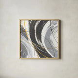 Webbed III by Chris Paschke. Shown in a natural wood glass frame for a timeless modern aesthetic. Available as an archival giclee rolled canvas, fine art paper, or poster print. SKU 88084a.