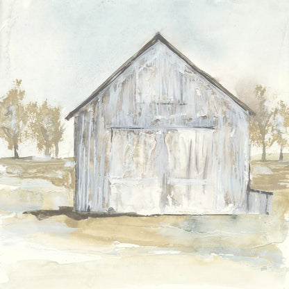 White Barn I by Chris Paschke. SKU 62506a. Archival Giclee Fine art print for wall decor.