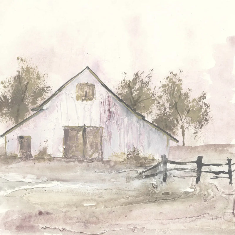 White Barn II by Chris Paschke. SKU 62507a. Archival Giclee Fine art print for wall decor.