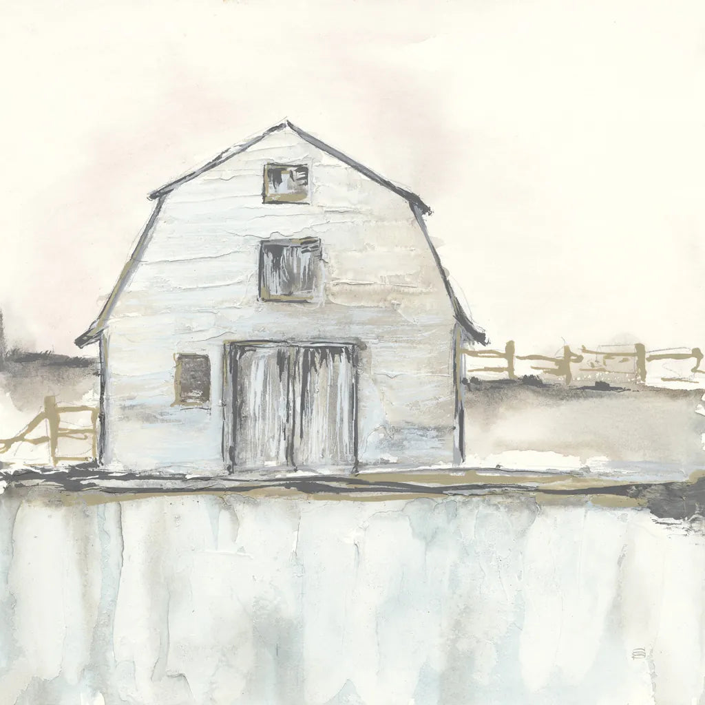 White Barn III by Chris Paschke. SKU 62508a. Archival Giclee Fine art print for wall decor.