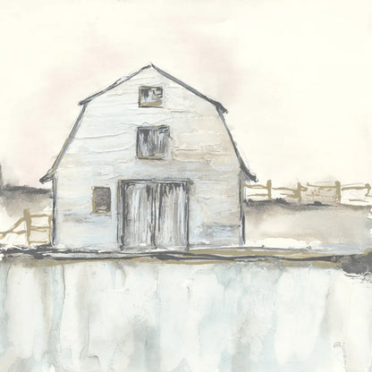 White Barn III by Chris Paschke. SKU 62508a. Archival Giclee Fine art print for wall decor.