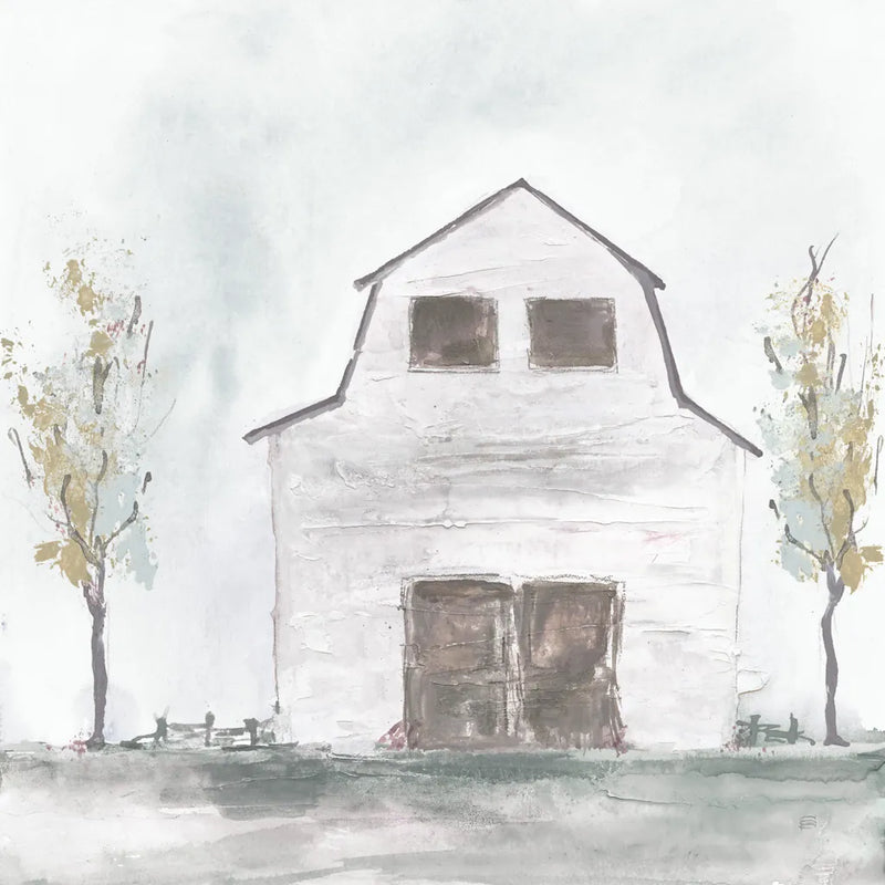White Barn IV by Chris Paschke. SKU 62509a. Archival Giclee Fine art print for wall decor.