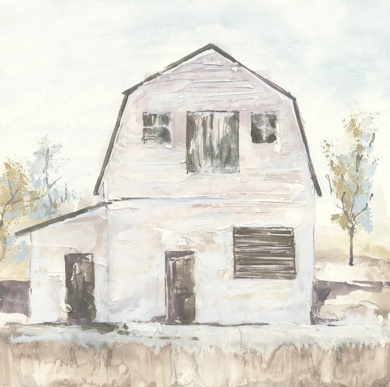 White Barn VI by Chris Paschke. SKU 62511a. Archival Giclee Fine art print for wall decor.