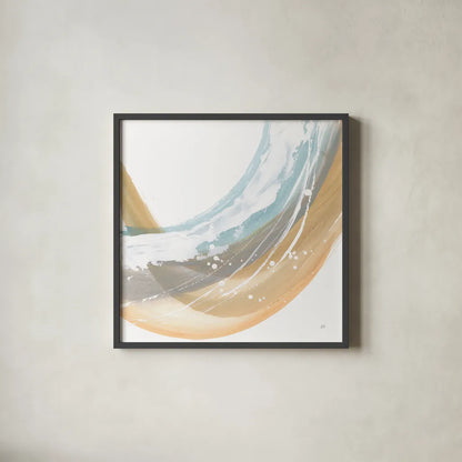 White Dots IV by Chris Paschke. Shown in a sleek black glass frame for a contemporary gallery look. Available as an archival giclee rolled canvas, fine art paper, or poster print. SKU 82273a.