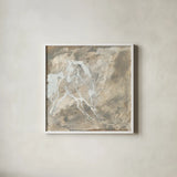 White Horse I by Chris Paschke. Shown in a crisp white glass frame for a clean and minimalist style. Available as an archival giclee rolled canvas, fine art paper, or poster print. SKU 37173a.