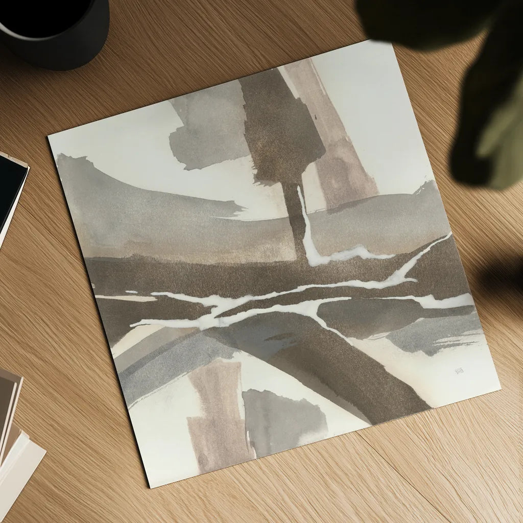 White and Placid I by Chris Paschke. Shown as a detailed flat fine art print, highlighting archival giclee quality. Available as an archival giclee rolled canvas, fine art paper, or poster print. SKU 32529a.