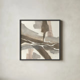 White and Placid I by Chris Paschke. Shown in a sleek black glass frame for a contemporary gallery look. Available as an archival giclee rolled canvas, fine art paper, or poster print. SKU 32529a.