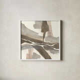 White and Placid I by Chris Paschke. Shown in a crisp white glass frame for a clean and minimalist style. Available as an archival giclee rolled canvas, fine art paper, or poster print. SKU 32529a.