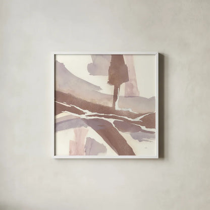 White and Placid I Blush by Chris Paschke. Shown in a crisp white glass frame for a clean and minimalist style. Available as an archival giclee rolled canvas, fine art paper, or poster print. SKU 42719a.