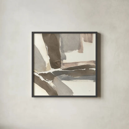 White and Placid II by Chris Paschke. Shown in a sleek black glass frame for a contemporary gallery look. Available as an archival giclee rolled canvas, fine art paper, or poster print. SKU 32530a.
