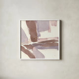 White and Placid II Blush by Chris Paschke. Shown in a crisp white glass frame for a clean and minimalist style. Available as an archival giclee rolled canvas, fine art paper, or poster print. SKU 42720a.