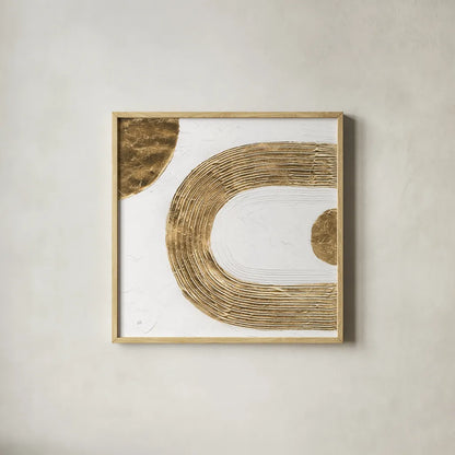 White on White II by Chris Paschke. Shown in a natural wood glass frame for a timeless modern aesthetic. Available as an archival giclee rolled canvas, fine art paper, or poster print. SKU 86798a.