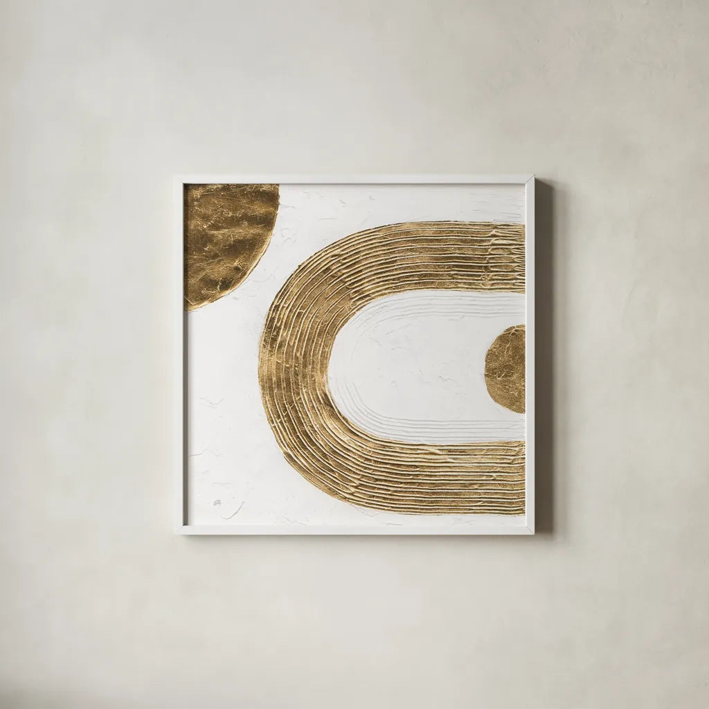 White on White II by Chris Paschke. Shown in a crisp white glass frame for a clean and minimalist style. Available as an archival giclee rolled canvas, fine art paper, or poster print. SKU 86798a.