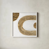 White on White II by Chris Paschke. Shown in a crisp white glass frame for a clean and minimalist style. Available as an archival giclee rolled canvas, fine art paper, or poster print. SKU 86798a.