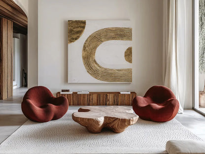 White on White II by Chris Paschke. Shown as extra-large giant wall art in a modern living room. Available as an archival giclee rolled canvas, fine art paper, or poster print. SKU 86798a.