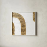 White on White IV by Chris Paschke. Shown in a crisp white glass frame for a clean and minimalist style. Available as an archival giclee rolled canvas, fine art paper, or poster print. SKU 86800a.