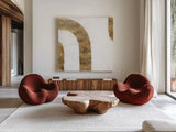 White on White IV by Chris Paschke. Shown as extra-large giant wall art in a modern living room. Available as an archival giclee rolled canvas, fine art paper, or poster print. SKU 86800a.