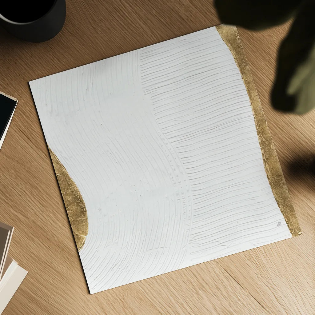 White on White V by Chris Paschke. Shown as a detailed flat fine art print, highlighting archival giclee quality. Available as an archival giclee rolled canvas, fine art paper, or poster print. SKU 86801a.