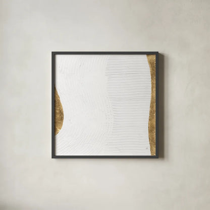 White on White V by Chris Paschke. Shown in a sleek black glass frame for a contemporary gallery look. Available as an archival giclee rolled canvas, fine art paper, or poster print. SKU 86801a.