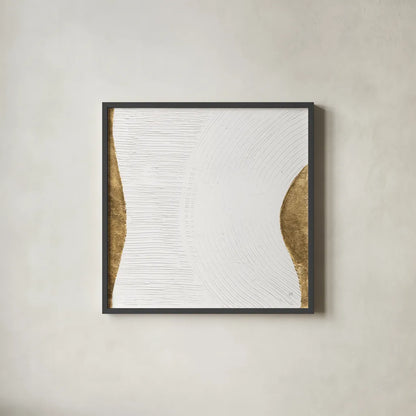 White on White VI by Chris Paschke. Shown in a sleek black glass frame for a contemporary gallery look. Available as an archival giclee rolled canvas, fine art paper, or poster print. SKU 86802a.