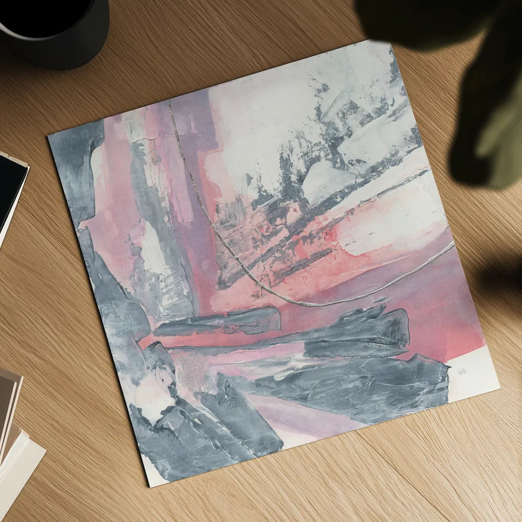 Whitewashed Blush I by Chris Paschke. Shown as a detailed flat fine art print, highlighting archival giclee quality. Available as an archival giclee rolled canvas, fine art paper, or poster print. SKU 34721a.