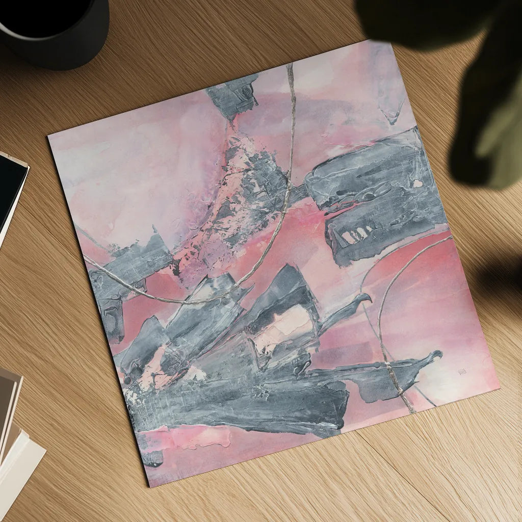 Whitewashed Blush III by Chris Paschke. Shown as a detailed flat fine art print, highlighting archival giclee quality. Available as an archival giclee rolled canvas, fine art paper, or poster print. SKU 34723a.