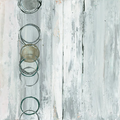 Whitewashed Emerald I by Chris Paschke. SKU 85035a. Archival Giclee Fine art print for wall decor.