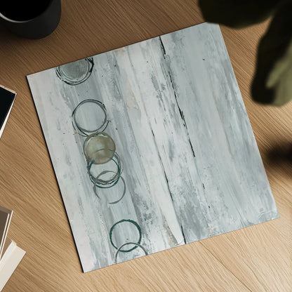 Whitewashed Emerald I by Chris Paschke. Shown as a detailed flat fine art print, highlighting archival giclee quality. Available as an archival giclee rolled canvas, fine art paper, or poster print. SKU 85035a.