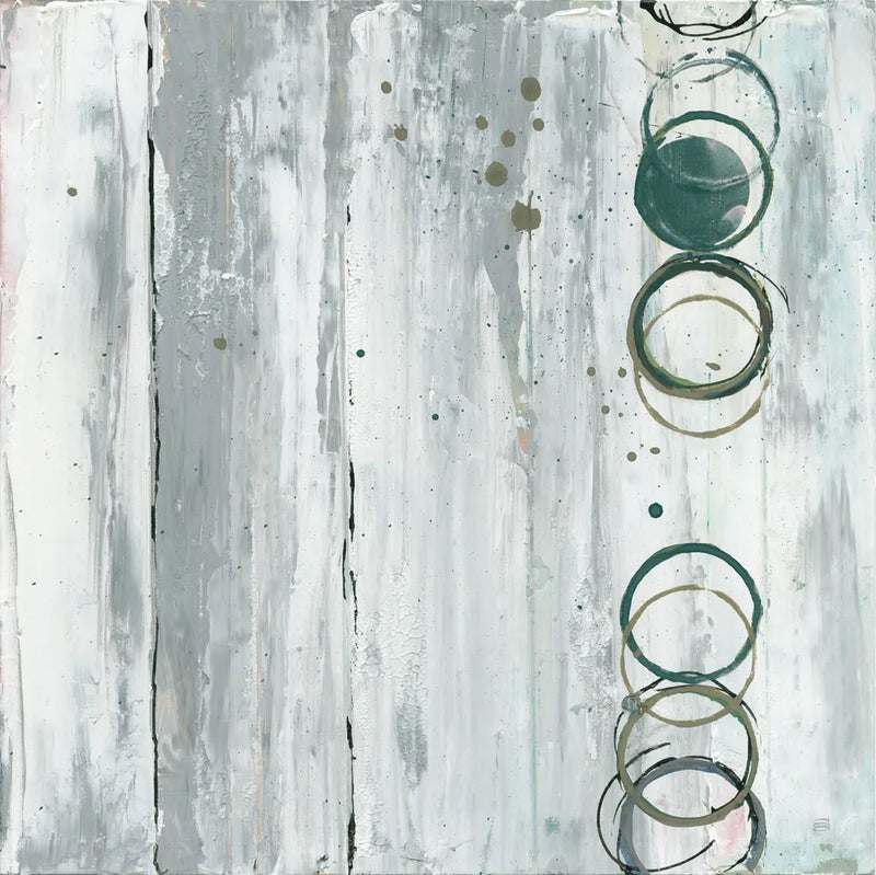 Whitewashed Emerald II by Chris Paschke. SKU 85036a. Archival Giclee Fine art print for wall decor.