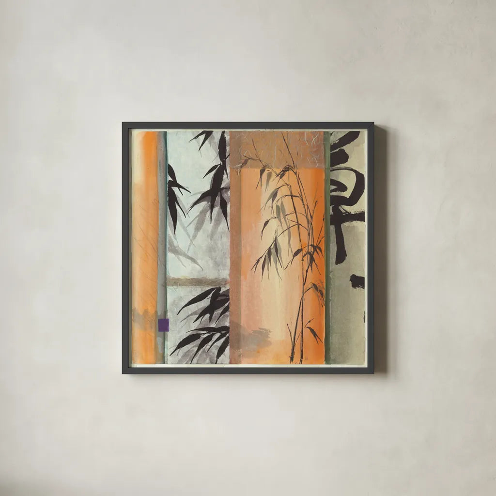 Wild Oat by Chris Paschke. Shown in a sleek black glass frame for a contemporary gallery look. Available as an archival giclee rolled canvas, fine art paper, or poster print. SKU 36578a.