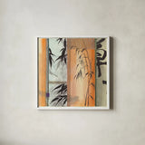Wild Oat by Chris Paschke. Shown in a crisp white glass frame for a clean and minimalist style. Available as an archival giclee rolled canvas, fine art paper, or poster print. SKU 36578a.