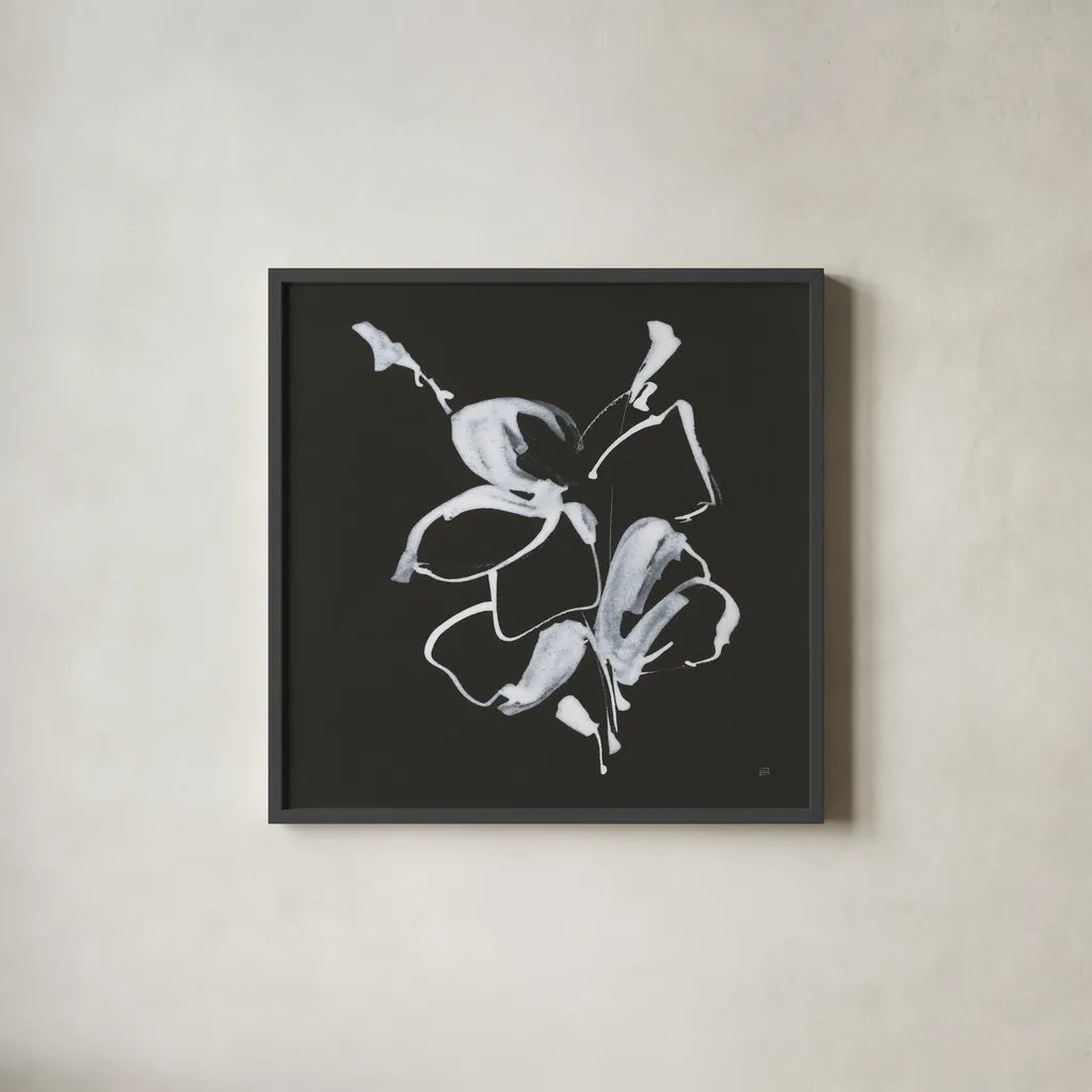 Wildflowers I by Chris Paschke. Shown in a sleek black glass frame for a contemporary gallery look. Available as an archival giclee rolled canvas, fine art paper, or poster print. SKU 73089a.