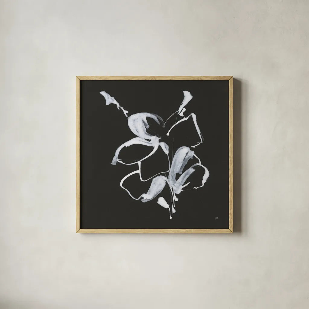 Wildflowers I by Chris Paschke. Shown in a natural wood glass frame for a timeless modern aesthetic. Available as an archival giclee rolled canvas, fine art paper, or poster print. SKU 73089a.