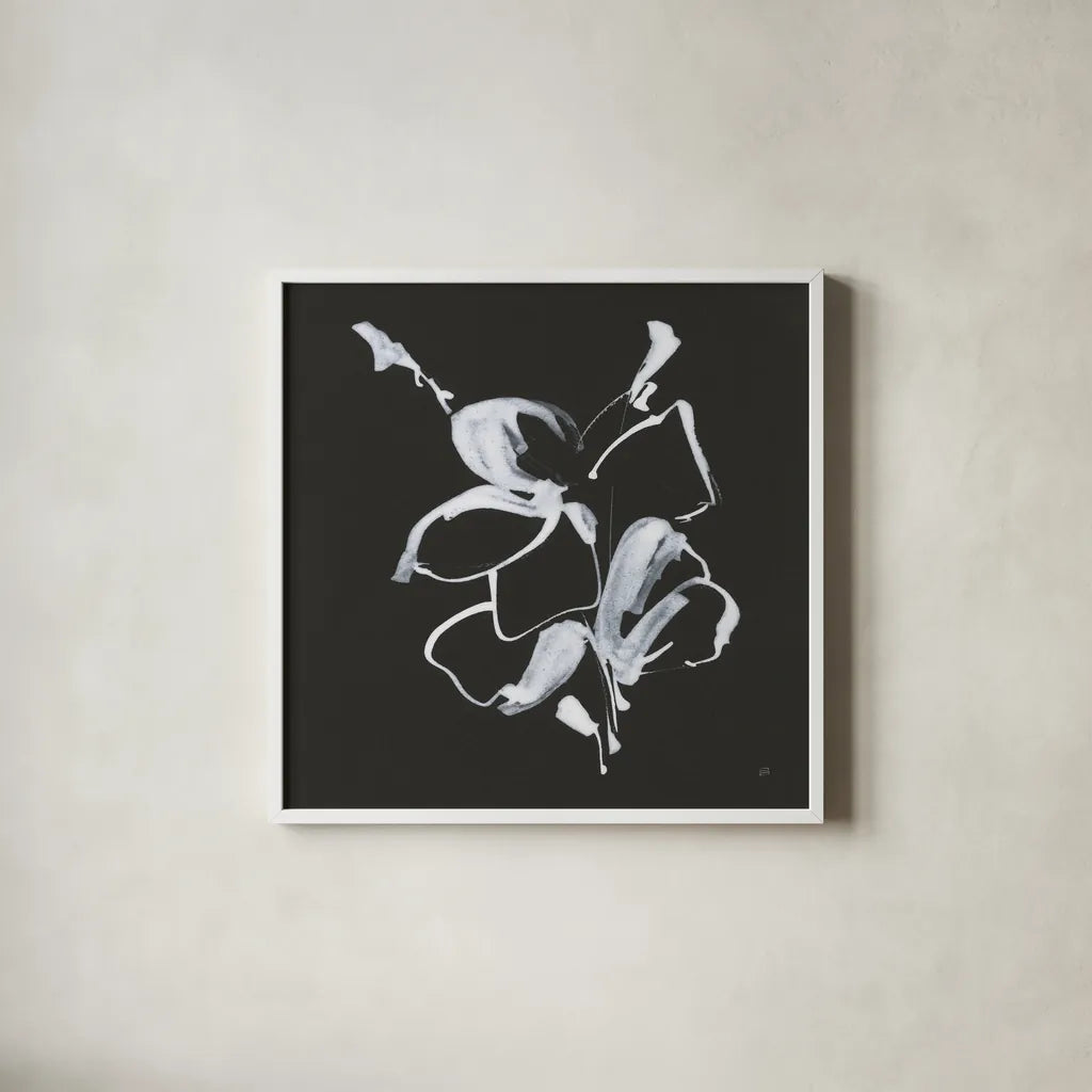 Wildflowers I by Chris Paschke. Shown in a crisp white glass frame for a clean and minimalist style. Available as an archival giclee rolled canvas, fine art paper, or poster print. SKU 73089a.