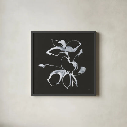 Wildflowers III by Chris Paschke. Shown in a sleek black glass frame for a contemporary gallery look. Available as an archival giclee rolled canvas, fine art paper, or poster print. SKU 73091a.
