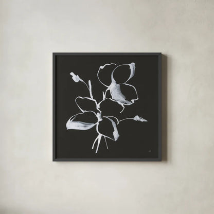 Wildflowers IV by Chris Paschke. Shown in a sleek black glass frame for a contemporary gallery look. Available as an archival giclee rolled canvas, fine art paper, or poster print. SKU 73092a.
