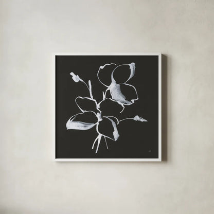Wildflowers IV by Chris Paschke. Shown in a crisp white glass frame for a clean and minimalist style. Available as an archival giclee rolled canvas, fine art paper, or poster print. SKU 73092a.