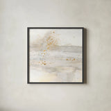 Winter Gold I by Chris Paschke. Shown in a sleek black glass frame for a contemporary gallery look. Available as an archival giclee rolled canvas, fine art paper, or poster print. SKU 71895a.