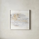 Winter Gold IV by Chris Paschke. Shown in a crisp white glass frame for a clean and minimalist style. Available as an archival giclee rolled canvas, fine art paper, or poster print. SKU 71898a.