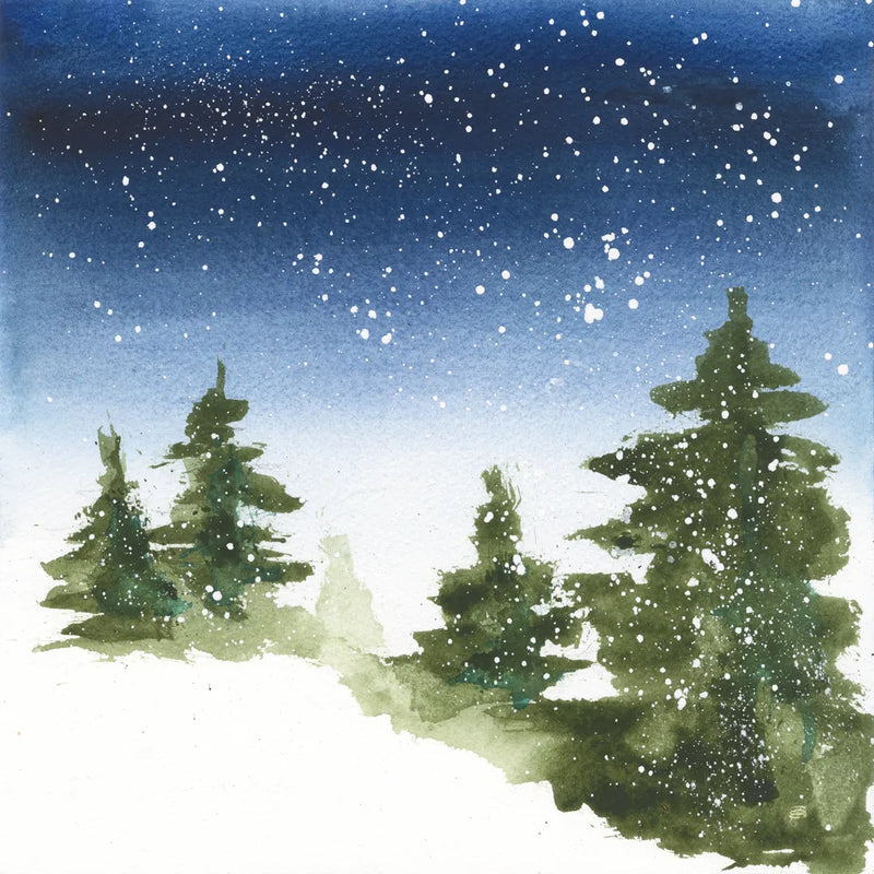 Winter Snow II by Chris Paschke. SKU 83588a. Archival Giclee Fine art print for wall decor.