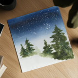 Winter Snow II by Chris Paschke. Shown as a detailed flat fine art print, highlighting archival giclee quality. Available as an archival giclee rolled canvas, fine art paper, or poster print. SKU 83588a.