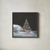Winter White II by Chris Paschke. Shown in a sleek black glass frame for a contemporary gallery look. Available as an archival giclee rolled canvas, fine art paper, or poster print. SKU 83119a.
