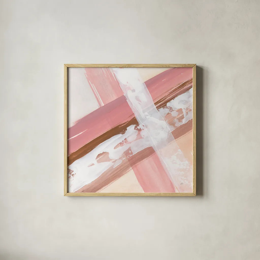 Woven I by Chris Paschke. Shown in a natural wood glass frame for a timeless modern aesthetic. Available as an archival giclee rolled canvas, fine art paper, or poster print. SKU 82445a.